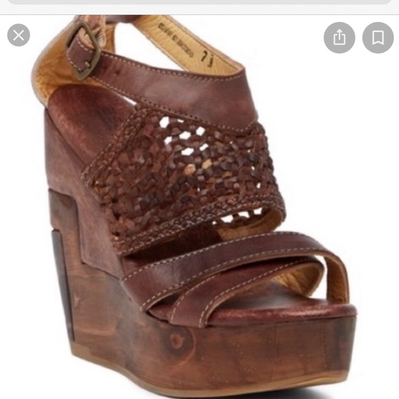 BED STU Petra Wooden Heel Wedge Sandals - Picture 14 of 15